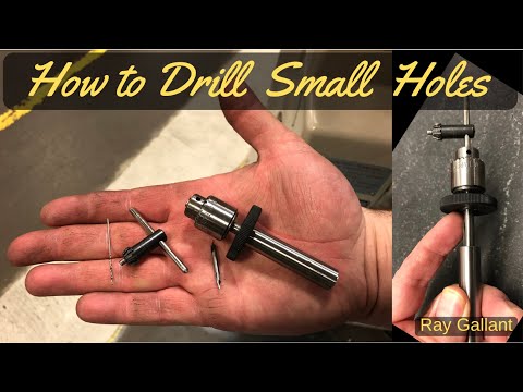 How to drill a small hole diameter