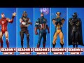 Evolution Of Fortnite Marvel Emotes Chapter 1 Season 1 Chapter 2 Season 5