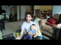 Baby Laughing At Card Flying
