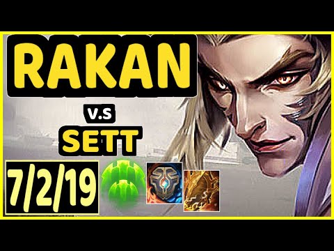 DREAMER ACE (RAKAN) vs SETT - 7/2/19 KDA BOTTOM SUPPORT GAMEPLAY - EUW Ranked GRANDMASTER