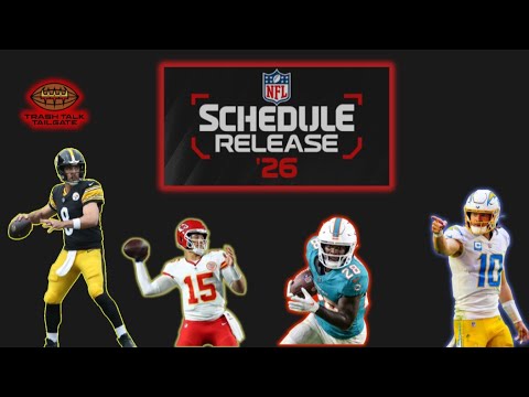 NFL SCHEDULE RELEASE!!
