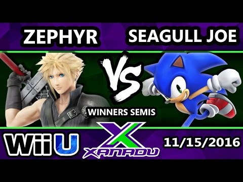 S@X 176 - Zephyr (Cloud) Vs. Seagull Joe (Sonic) - SSB4 Winners Semis - Smash for Wii U - Smash 4