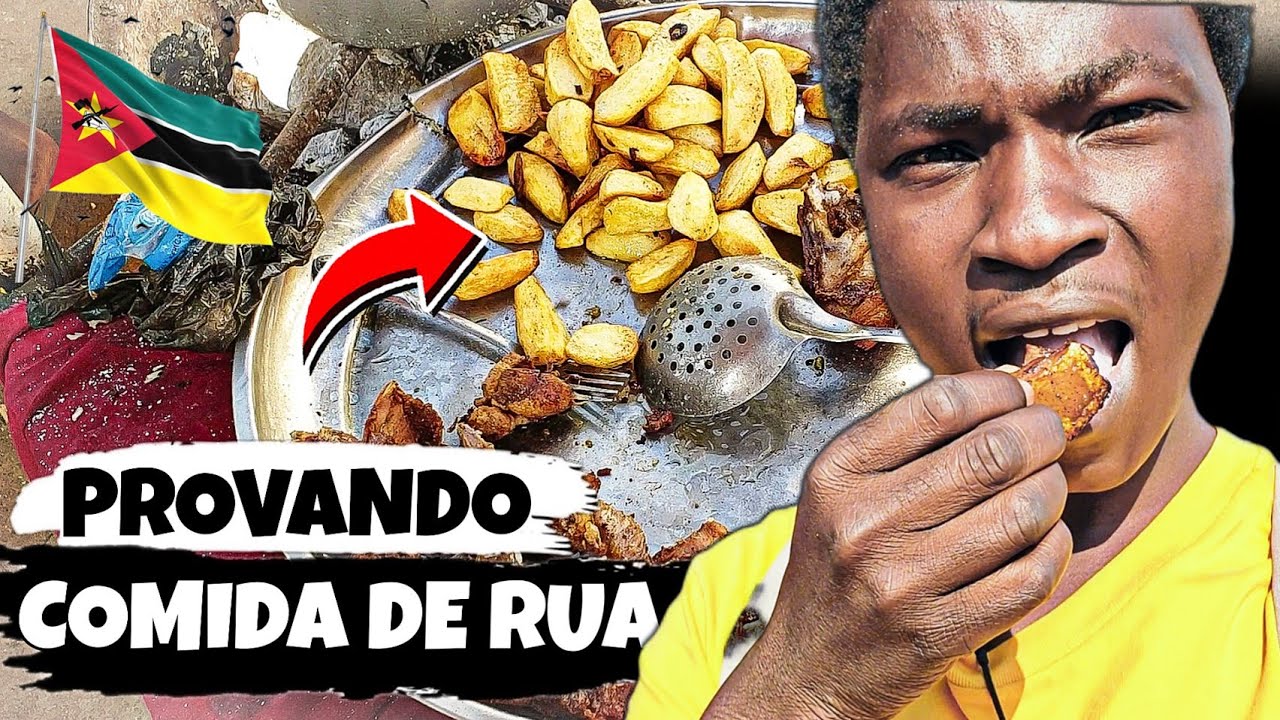 PROVANDO DIFERENTES COMIDAS DE RUA EM MOÇAMBIQUE-ÁFRICA😋👌