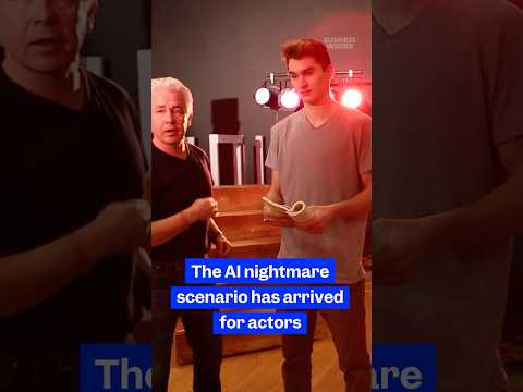 Video thumbnail: #Actors are booking roles, only to find out they've been replaced by #AI before #filming begins.