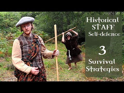 Historical Walking STAFF Self-defence - 3 Beginner Survival Strategies