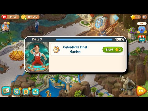 Calvadori's Final Garden - Day 3 - 3 Days to Go - Playrix Gardenscapes New Acres - Android Gameplay