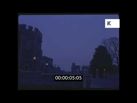 1960s Windsor Castle at Night, HD from 35mm