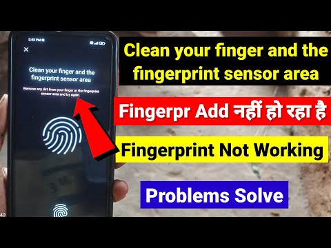 Clean your finger and the fingerprint sensor area | fingerprint sensor area Remove an dirt from your