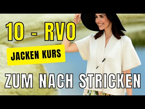 Raglan-Von-Oben Jacke stricken #10 - Schalkragen Teil 1