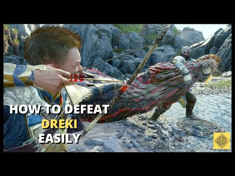 Kratos vs Dreki Boss Fight - How to Defeat Dreki Easily - God of War Ragnarok