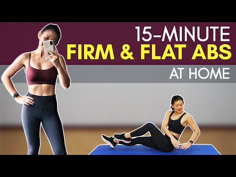 15-Minute Firm & Flat Abs At Home (No Equipment) | Joanna Soh