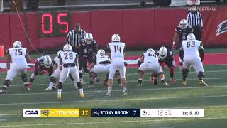 CAAFB Highlights: Towson 31, Stony Brook 14