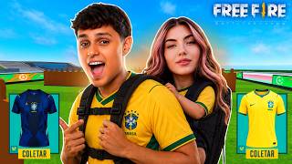 😱 NOBRU CARREGOU A ALÊ MAZE NA NOVA ATUALIZAÇÃO DA COPA DO MUNDO! 2 BOOYAH E MUITAS KILLS 🔥❤️