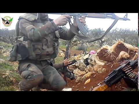 اشتباكات بين مقاتلي لواء مغاوير التوحيد وقوات النظام أثناء مجريات معركة السيطرة على جبل الاربعين في ريف ادلب