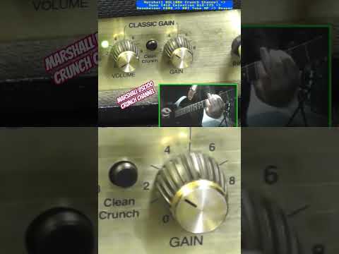 Marshall DSL100 into speaker cabinet- Tone Test - Crunch Channel #shorts #humbucker