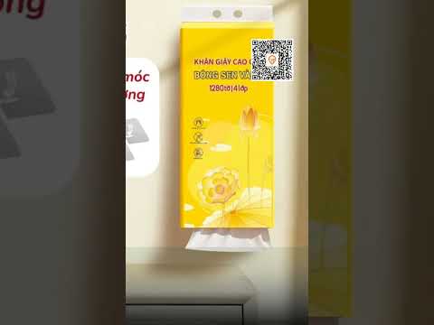 Khăn giấy rút Bông Sen Vàng treo tường Phiên Bản Mới,hàng Việt Nam chất lượng cao