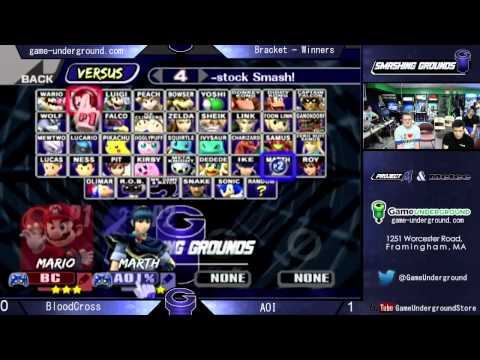 SG 3.4 at GU SINGLES: Bloodcross (Mario, DK, Bowser) vs AOI (Marth)