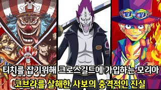[원피스 1058화 심층분석 2부]복수를 위해 크로스길드에 가입하는 모리아 그리고 세계정부의 추악한 진실을 목격한 사보의 진실