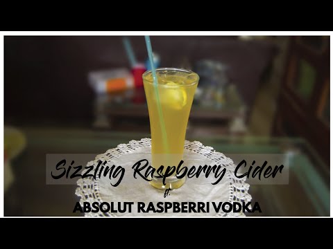 Sizzling Raspberry Cider | Absolut Raspberri Vodka | Cocktails