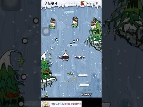 Doodle Jump Christmas gameplay video thumbnail