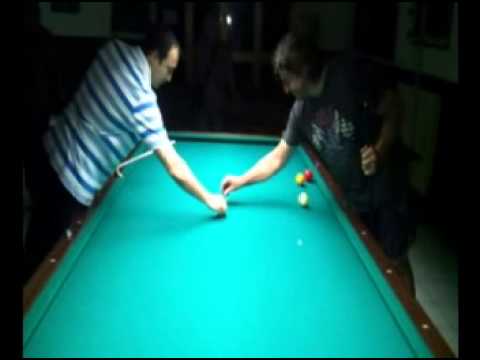 biliardo alcuni tiri di esibizione di Andrea Paoloni