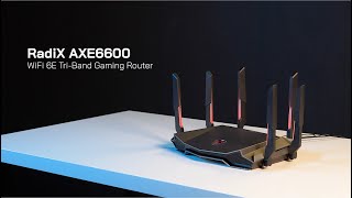 MSI RadiX AXE6600 WiFi 6E Tri-Band Gaming Router