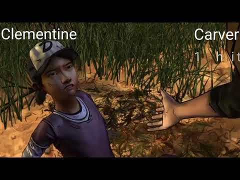 The Walking dead game season 2  clementine vs carver