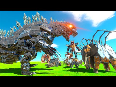 ALL My Creations vs GODZILLA - Animal Revolt Battle Simulator