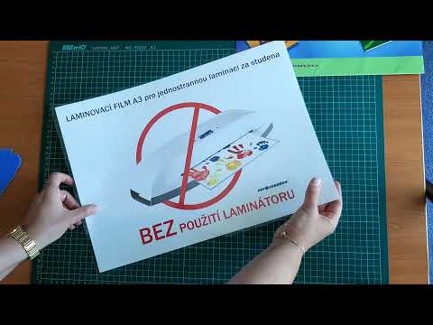 Laminovací film A3 pro JEDNOSTRANNOU laminaci za studena