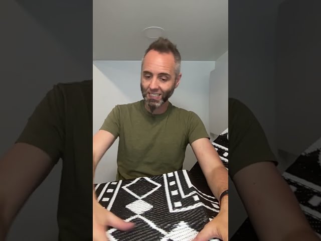 Best Outdoor Rug for Patios Unboxing and Review - alternate angle