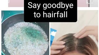 Say goodbye to hairfall😄# damaged hairs remedy💕# by only 2 ingredients 👍