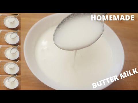 How To Make Butter Milk | Easy Homemade Butter Milk Recipe || At Home By Kitchen With Sarah!