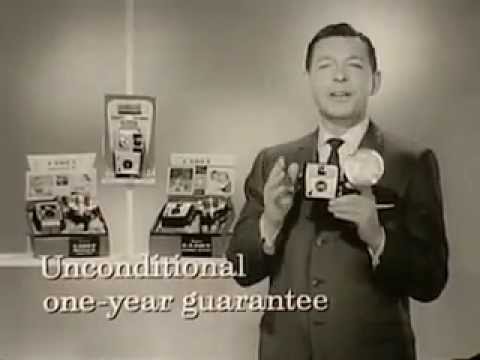 VINTAGE 1950's ANSCO FLASH CADET CAMERA COMMERCIAL