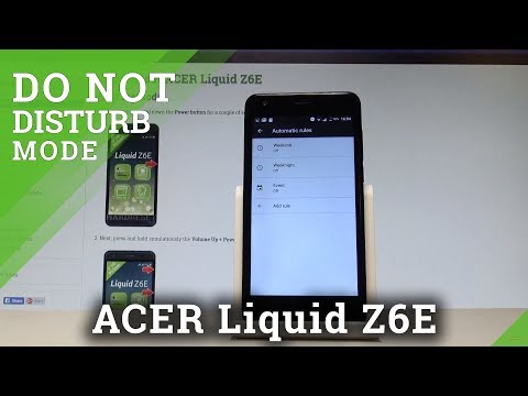 How to Use Do Not Disturb Mode in ACER Liquid Z6E |HardReset.info