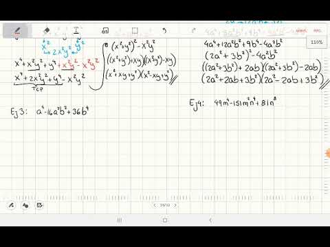 Trinomio cuadrado perfecto por adición y sustracción 2