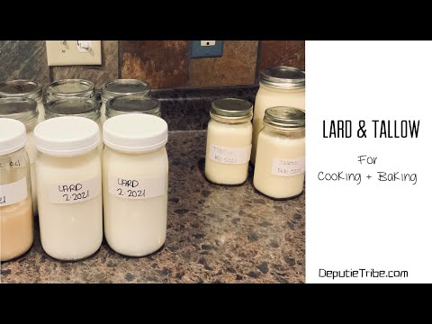 Lard and Tallow for Cooking and Baking