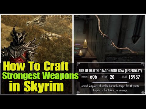 How to Craft BEST Weapons in Skyrim Tutorial