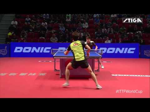 Table Tennis 2015 World Cup Jun Mizutani - Dimitrij Ovtcharov beautiful point
