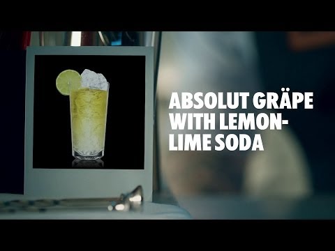 ABSOLUT GRÄPE WITH LEMON-LIME SODA DRINK RECIPE - HOW TO MIX