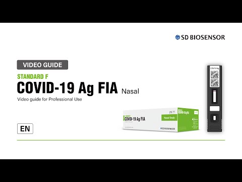 Guide for STANDARD F COVID-19 Ag FIA Nasal (professional use only)
