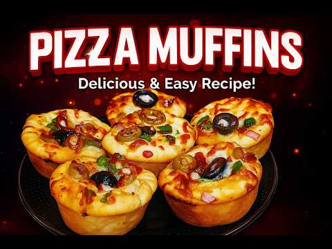 How to make Pizza Muffin /  pizza muffins recipe / Lunch Box Recipe /Pizza Bites/pizza party cups