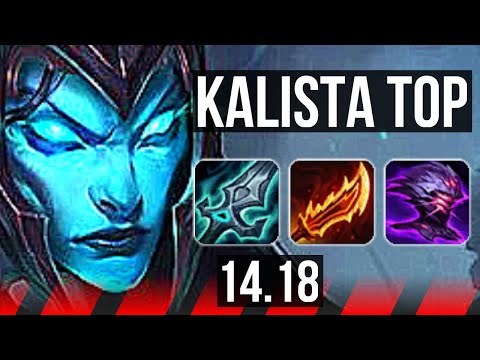 KALISTA vs JAX (TOP) | 1400+ games, Dominating | BR Grandmaster | 14.18