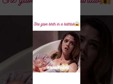 She gave birth to a baby in a bathtub 😱 | beautiful | smart | intelligent | dance | party #shorts