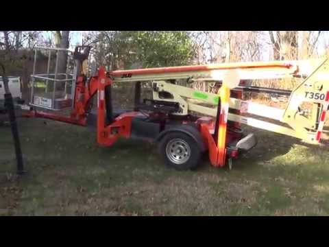 How to operate a JLG T350 man lift