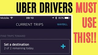UBER DRIVER TIP - Get paid to drive home! Uber Destination Feature