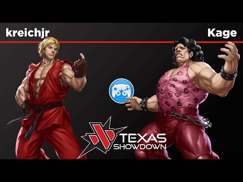 Texas Showdown 2017 3rd Strike - kreichjr (Ken) vs. Kage (Hugo) - Winners Quarters
