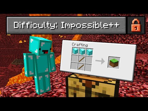 I Played Minecraft On Impossible Difficulty