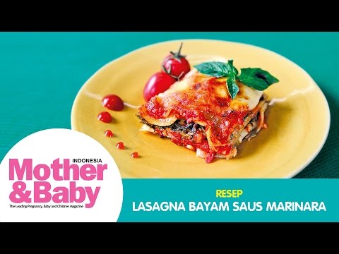 Lasagna Bayam Saus Marinara 