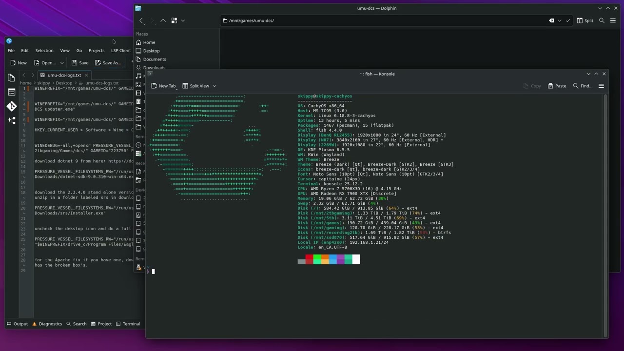 Basic DCS running on Linux Using umu-launcher