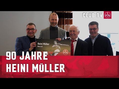 Heini Müller wird 90 | 1. FC Nürnberg